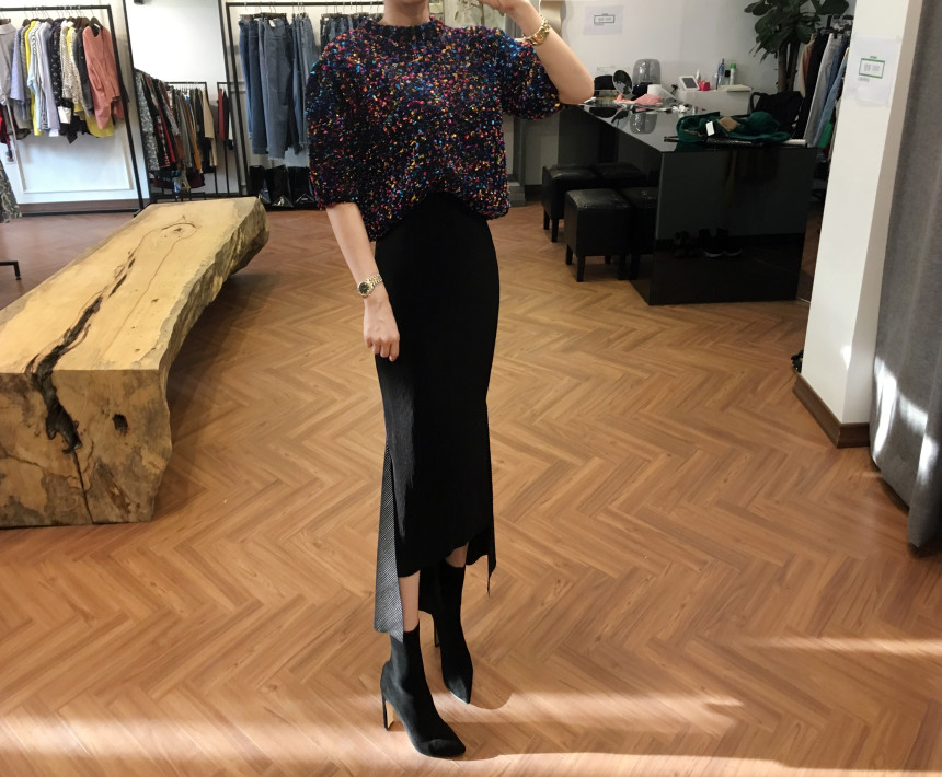 High Golgi Uniform Top Long Skirt 234 Fabric Ruffl