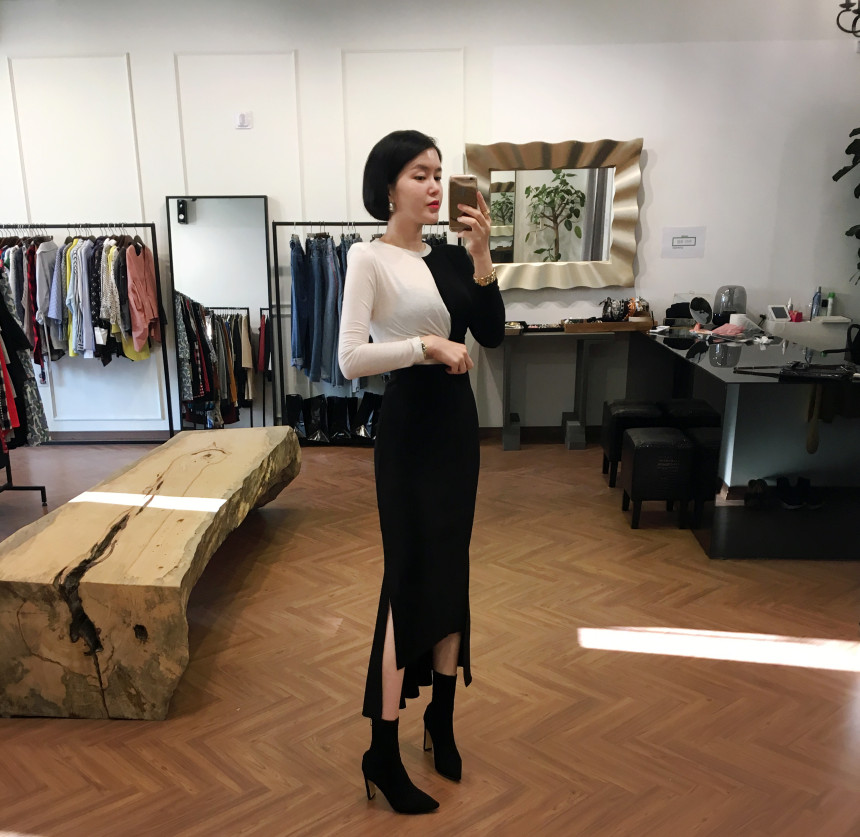 High Golgi Uniform Top Long Skirt 234 Fabric Ruffl