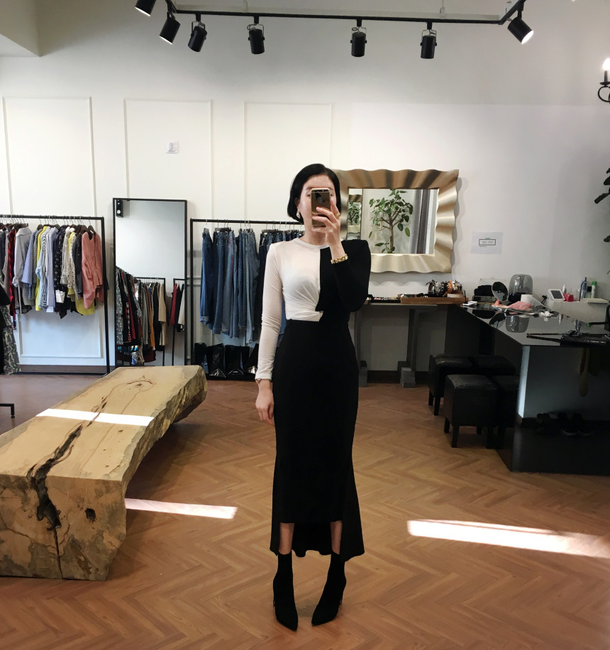 High Golgi Uniform Top Long Skirt 234 Fabric Ruffl