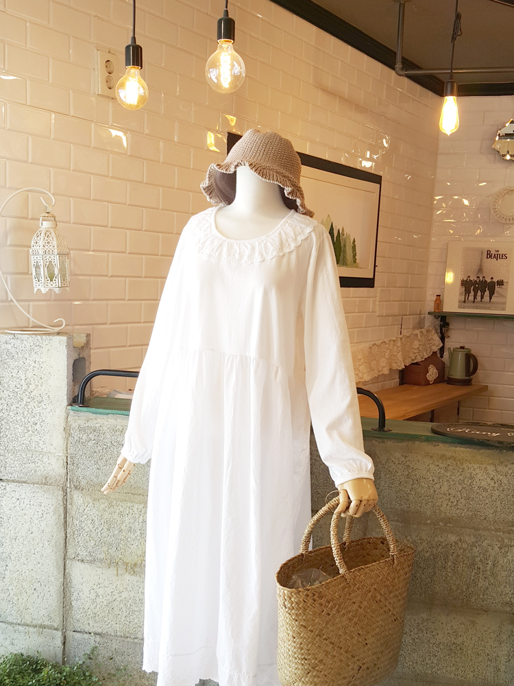 (무배)긴소매 이너웨어 롱 원피스