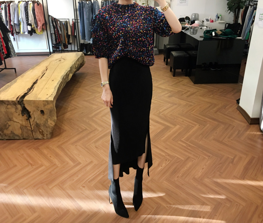 High Golgi Uniform Top Long Skirt 234 Fabric Ruffl