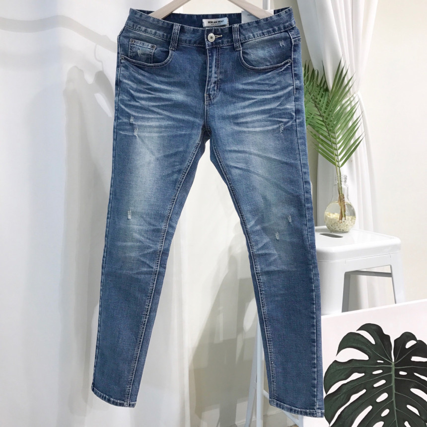 Korea Jeans Pants Big Size Milk Washing Jeans Up t