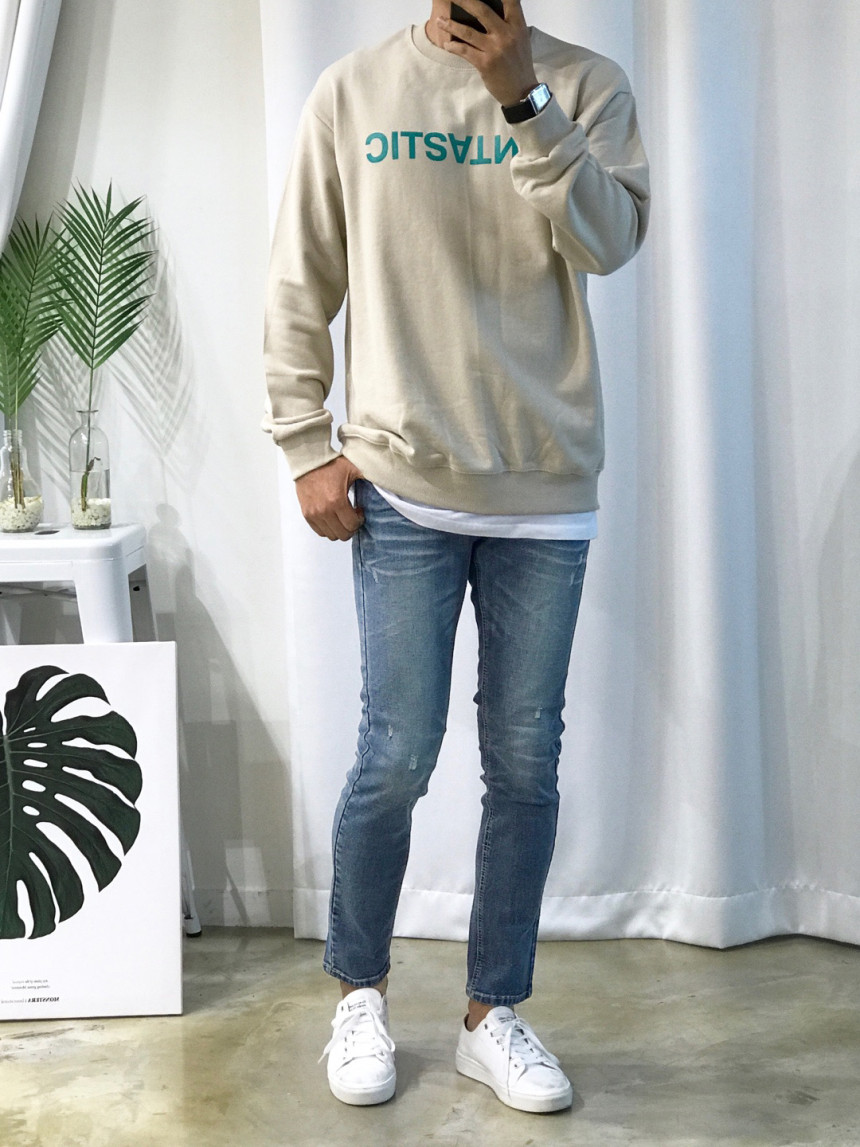 Korea Jeans Pants Big Size Milk Washing Jeans Up t