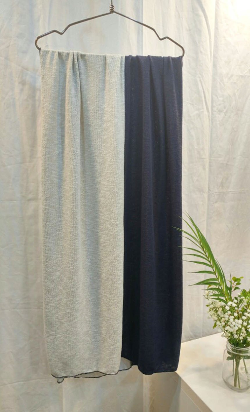 Simple two-tone muffler unisex two-tone