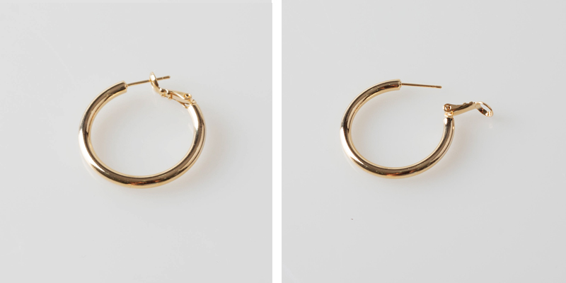 Basic Basic Ring Earrings Daily coordination Retro