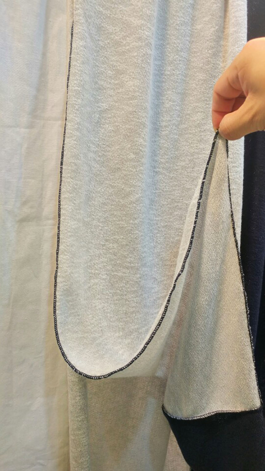 Simple two-tone muffler unisex two-tone