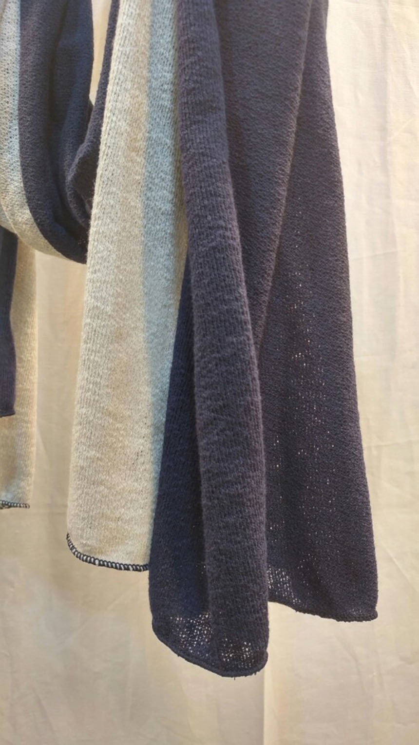 Simple two-tone muffler unisex two-tone