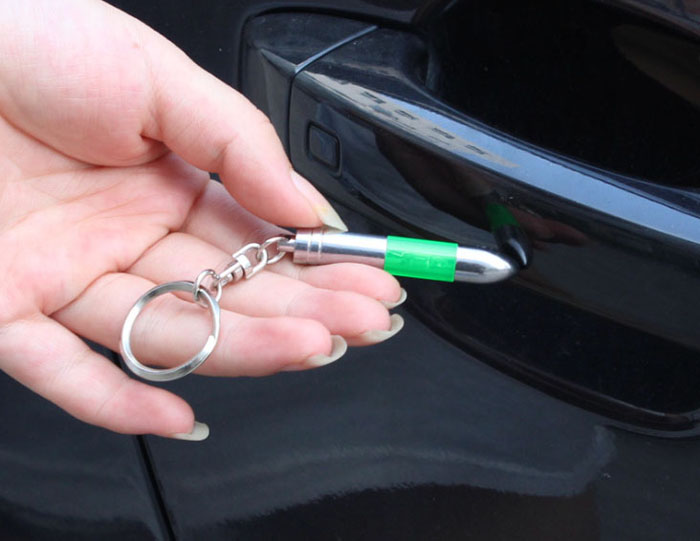 Bullet-type anti-static key chain 5 colors Antique