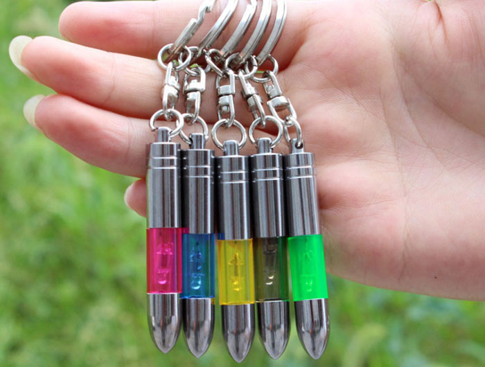 Bullet-type anti-static key chain 5 colors Antique