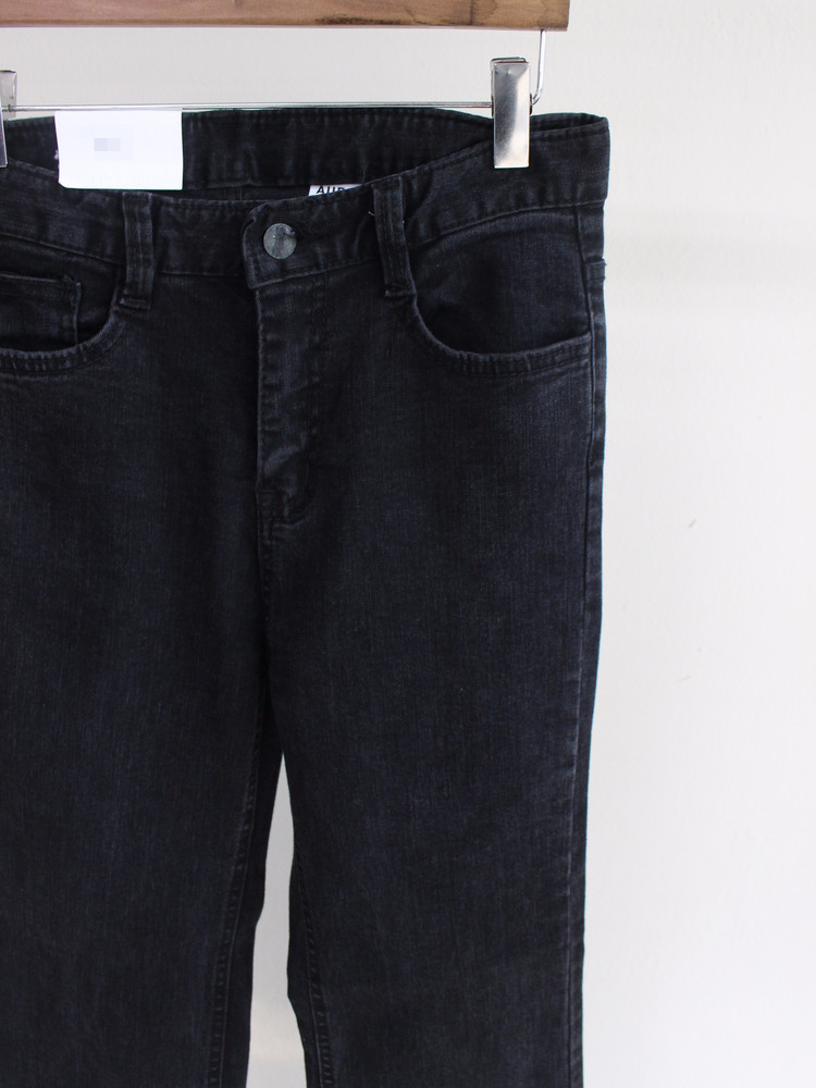 Women Jeans Pants Washing Black Wide Boots Cut Com