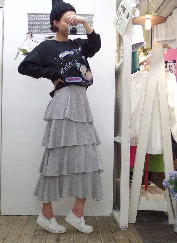 Autumn Kangkang Skirt Banding Long Lovely Date Loo