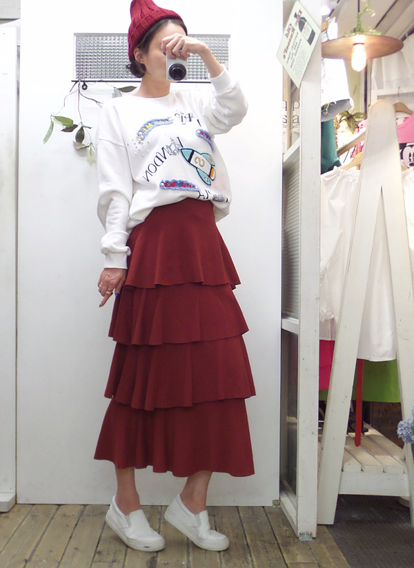 Autumn Kangkang Skirt Banding Long Lovely Date Loo