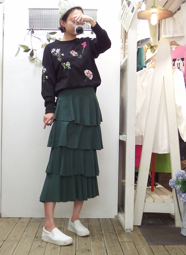 Autumn Kangkang Skirt Banding Long Lovely Date Loo