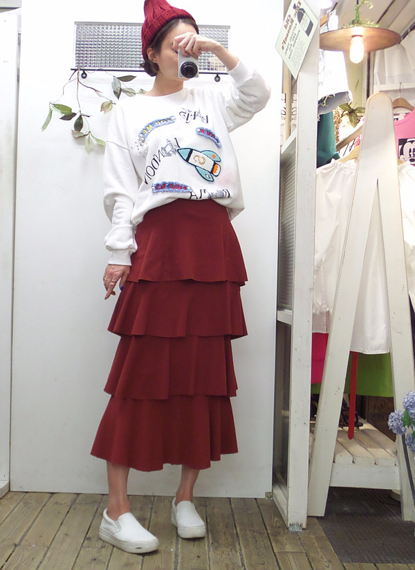 Autumn Kangkang Skirt Banding Long Lovely Date Loo