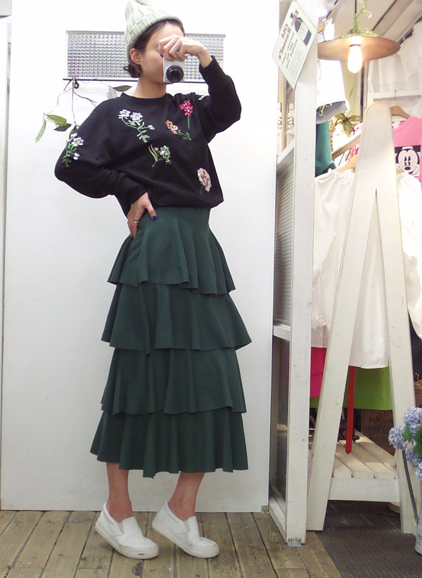 Autumn Kangkang Skirt Banding Long Lovely Date Loo