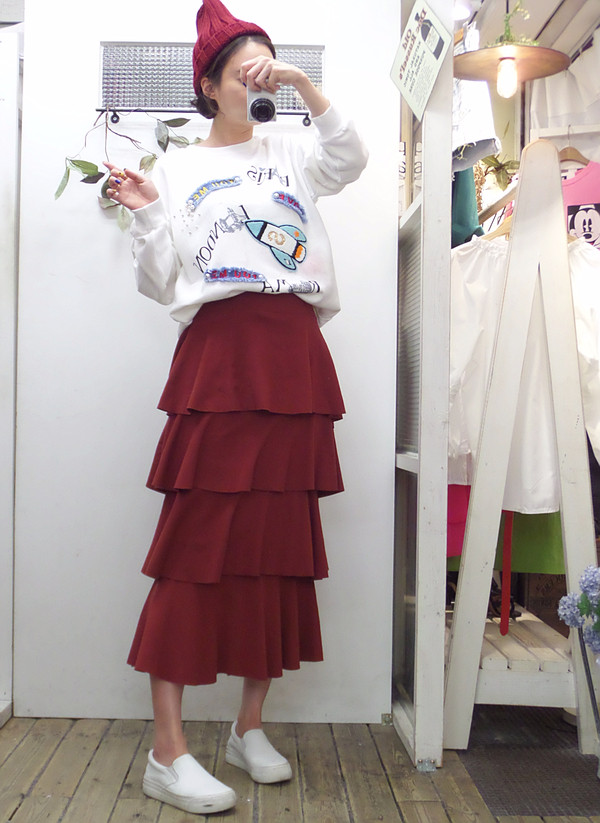 Autumn Kangkang Skirt Banding Long Lovely Date Loo