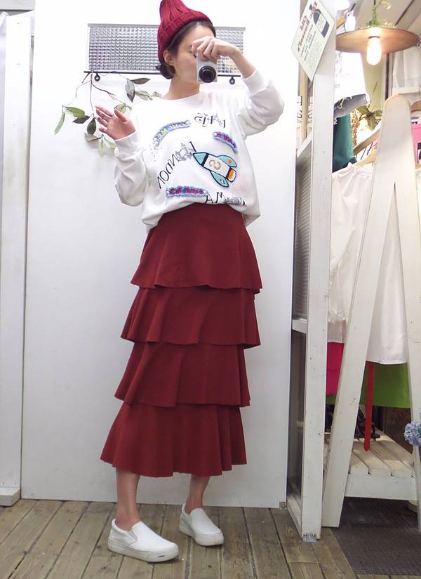 Autumn Kangkang Skirt Banding Long Lovely Date Loo