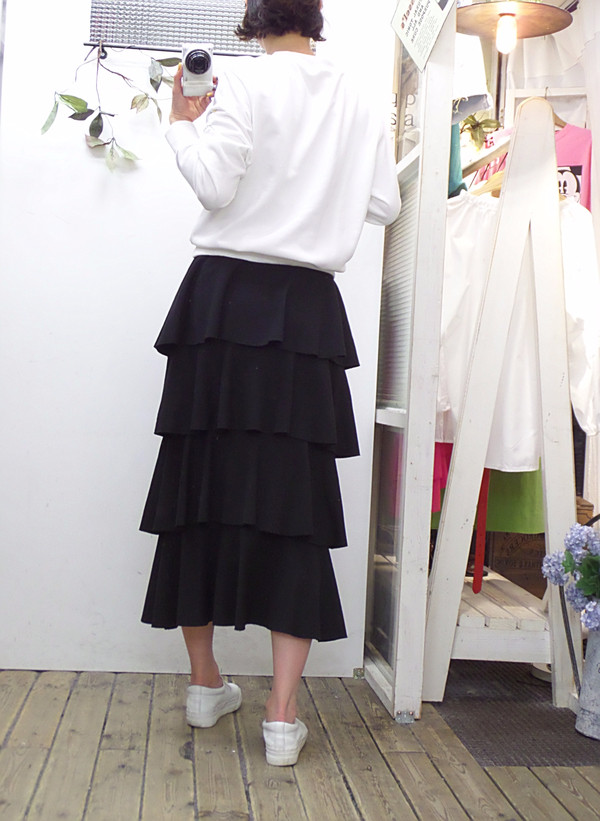 Autumn Kangkang Skirt Banding Long Lovely Date Loo