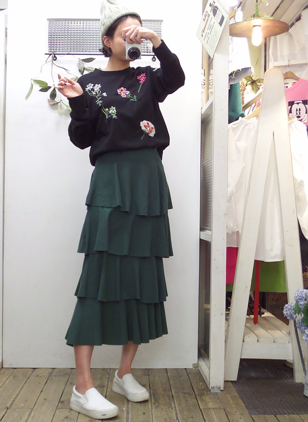 Autumn Kangkang Skirt Banding Long Lovely Date Loo