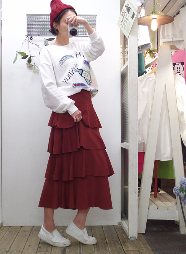 Autumn Kangkang Skirt Banding Long Lovely Date Loo