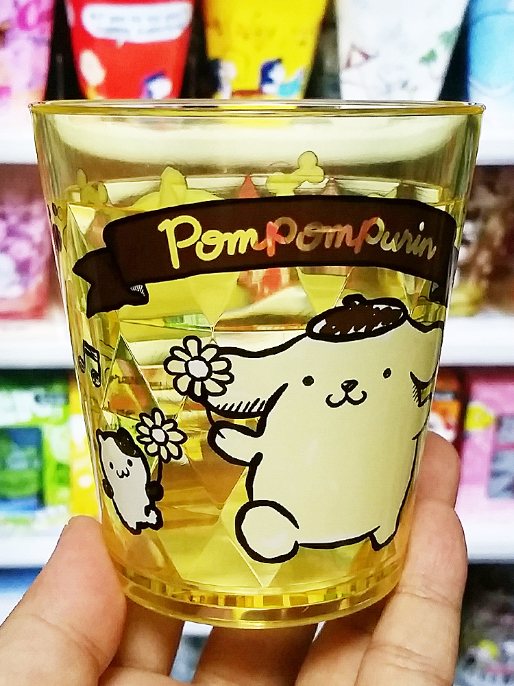 산리오 폼폼푸린 캐릭터 클리어 컵 - 하카타몰