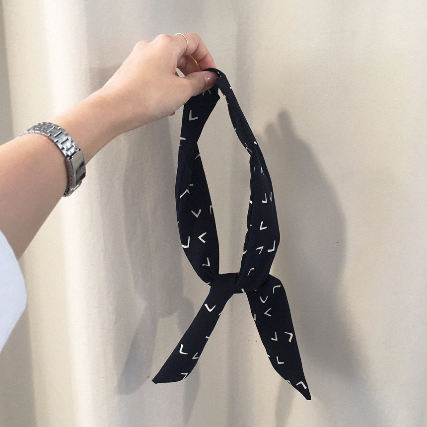 Hair Accessories Line Pattern Wire Bandana 1color 