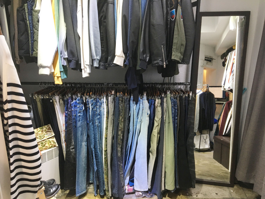 Korea Jeans Pants Span Damage Modem Crop Jeans Man