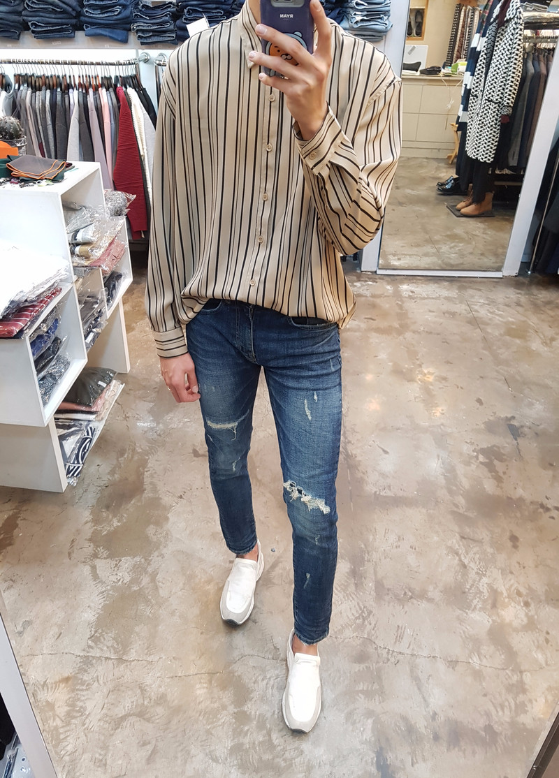 Korea Jeans Pants Distroid Lining Damper 5111 Male