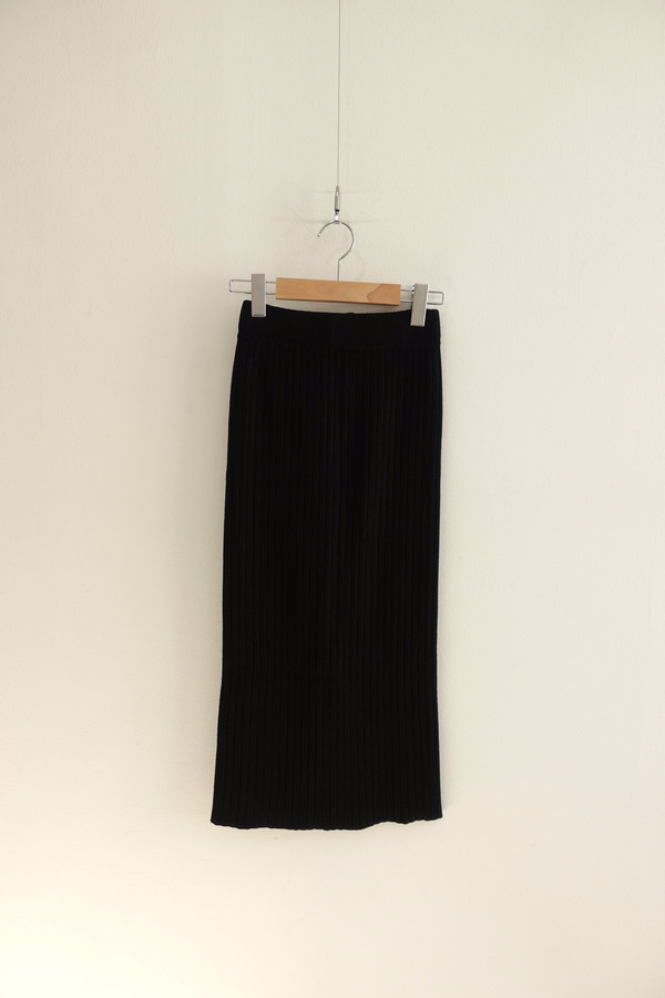 Goliath knit long skirt 3col skirt slim H line ben