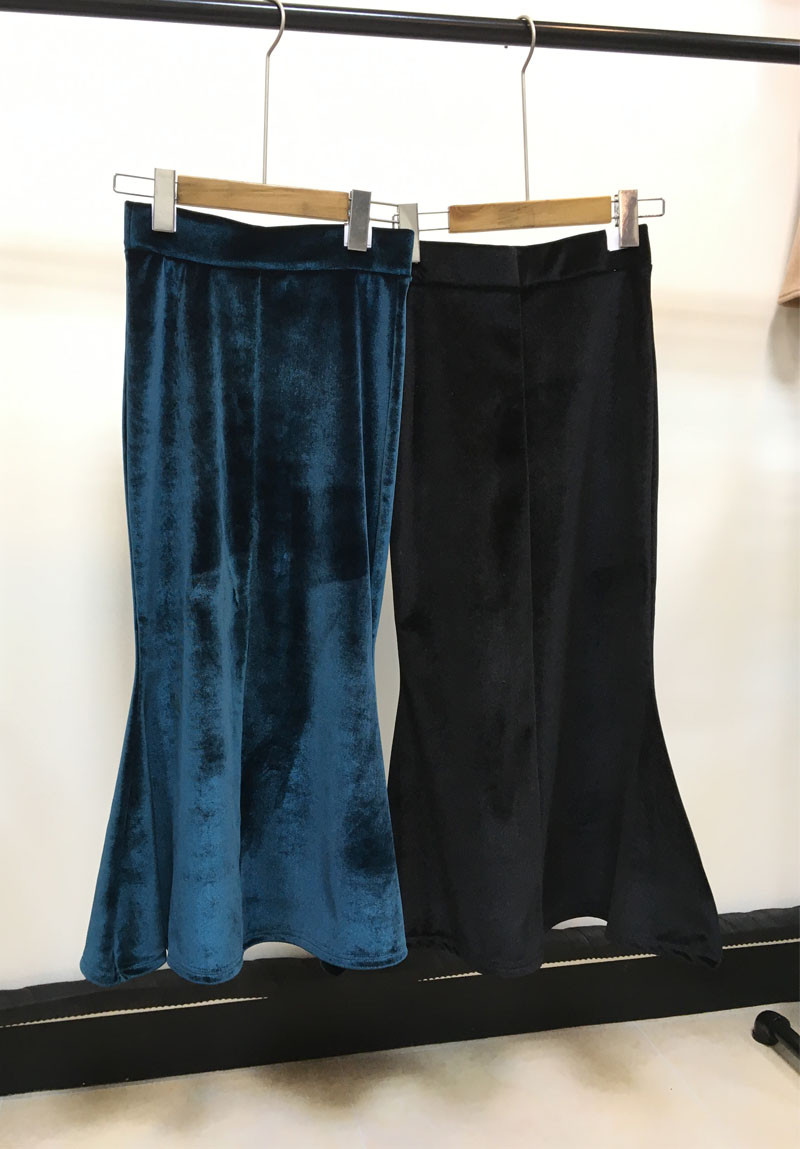 Velvet Mermaid Long Skirt Skirt Formal Style Uniqu