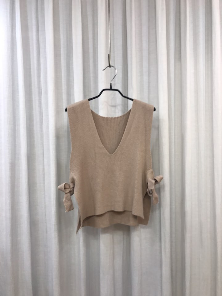 Shirt + Vest Ribbon Set White Coordinate Weekend 2