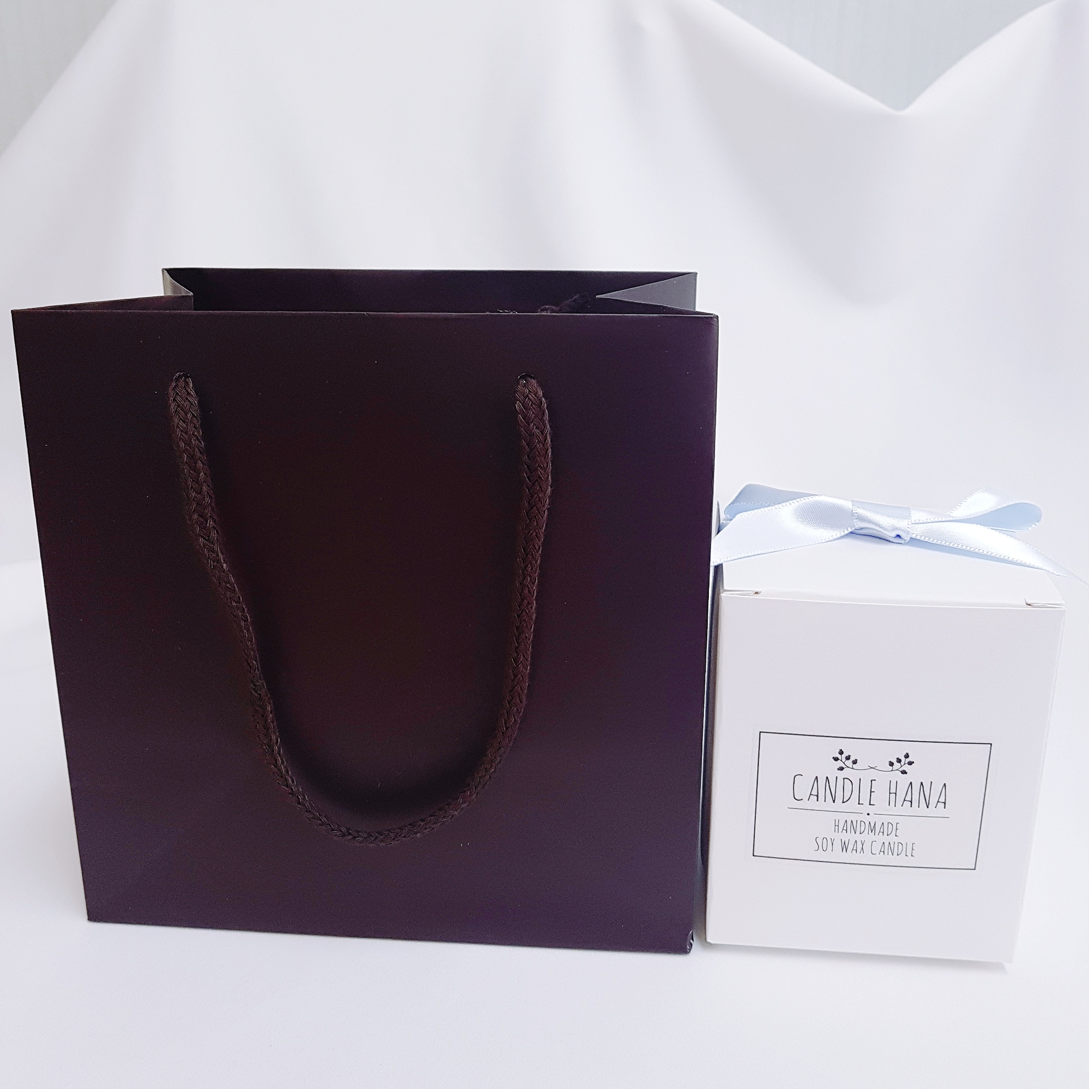 Two-tone soya candle 7oz, 9oz transparent containe