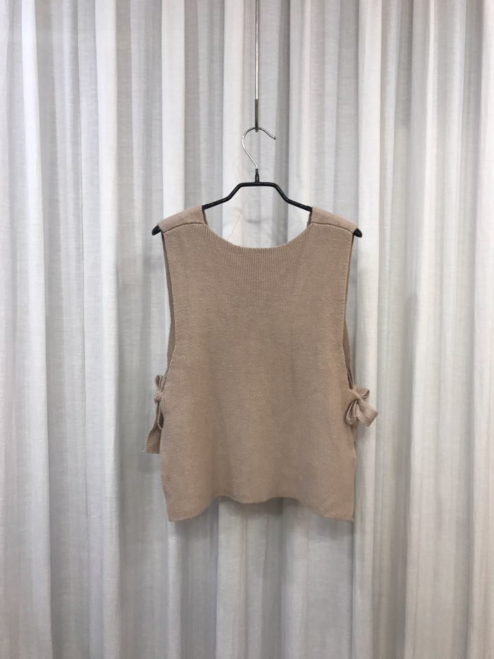 Shirt + Vest Ribbon Set White Coordinate Weekend 2