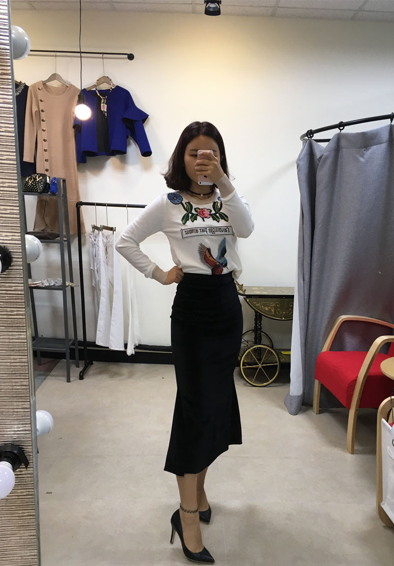 Velvet Mermaid Long Skirt Skirt Formal Style Uniqu