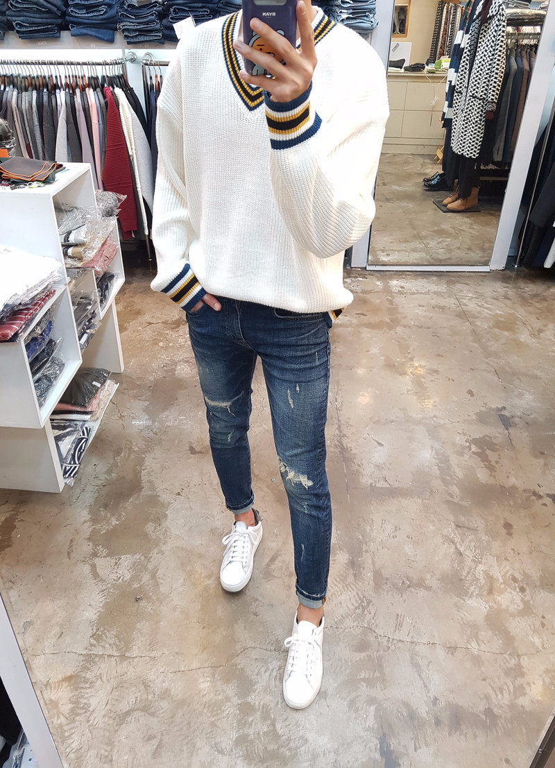 Korea Jeans Pants Distroid Lining Damper 5111 Male