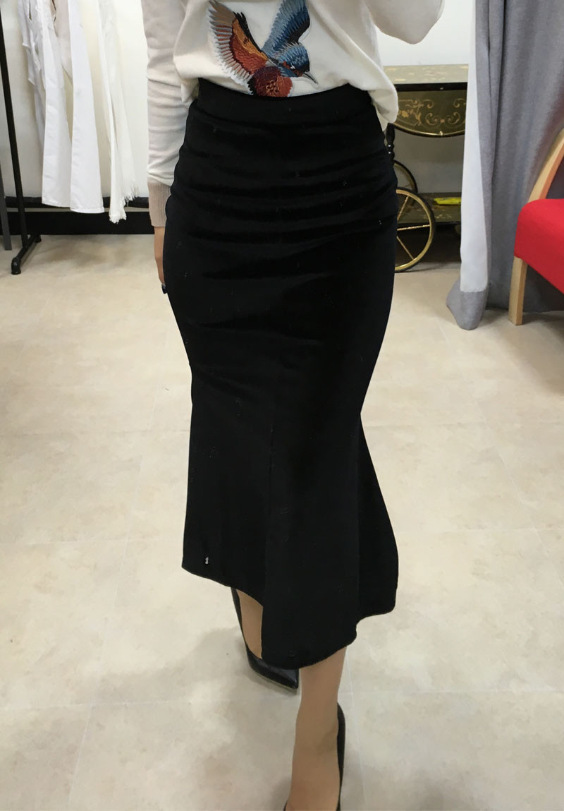 Velvet Mermaid Long Skirt Skirt Formal Style Uniqu