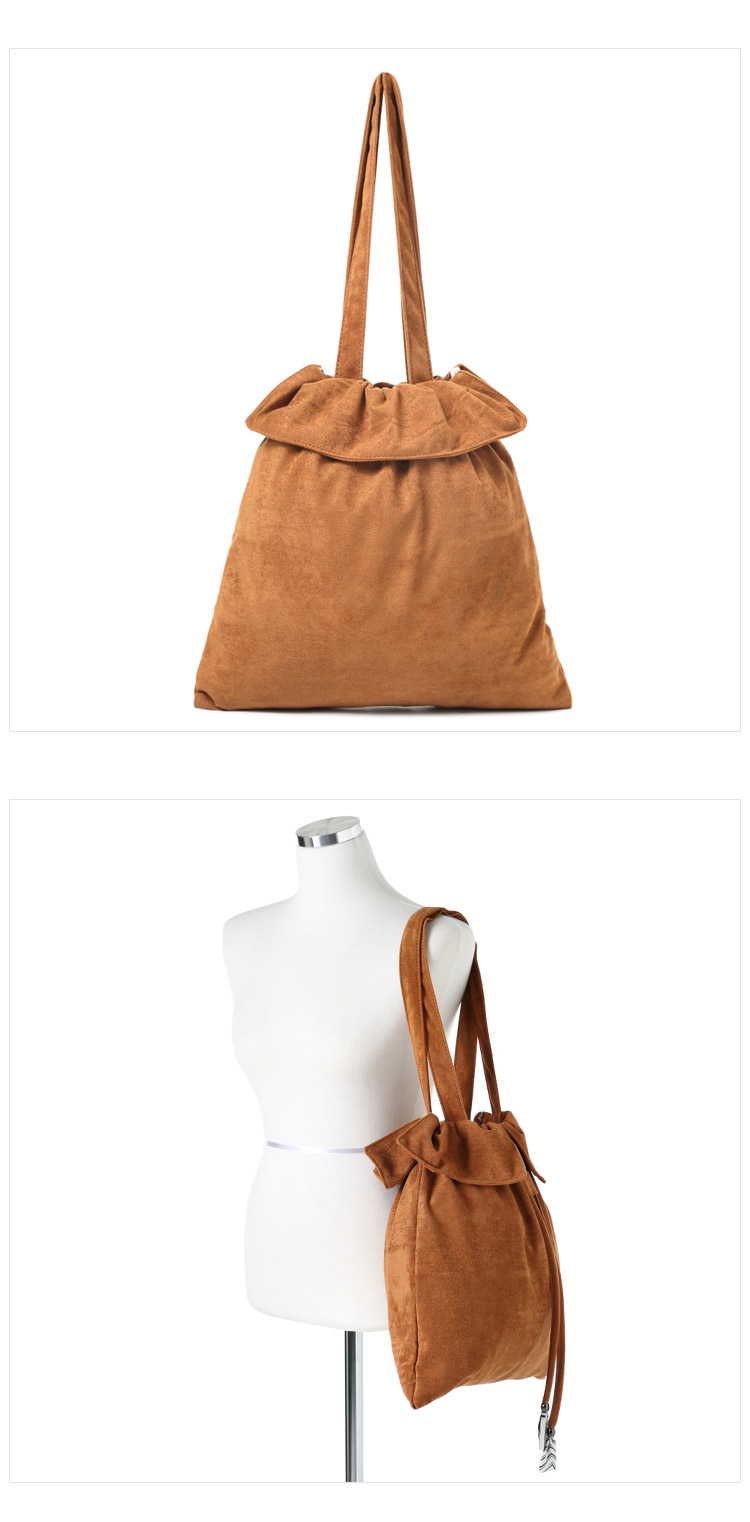 TOTE ECO SHOPPING TRAVEL Suede embroidered eco-bac