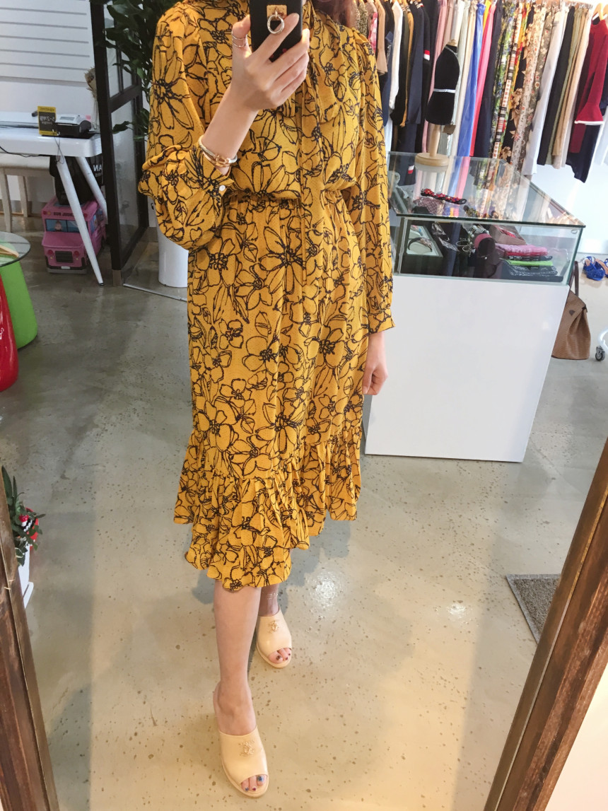New Women Dress Flower Dress Modern style Layered 