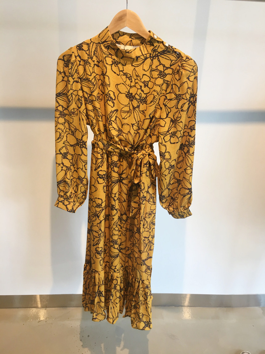 New Women Dress Flower Dress Modern style Layered 