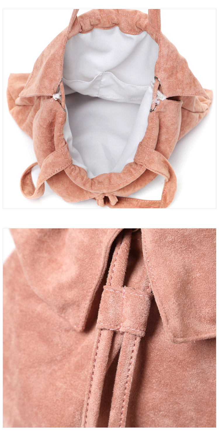 TOTE ECO SHOPPING TRAVEL Suede embroidered eco-bac