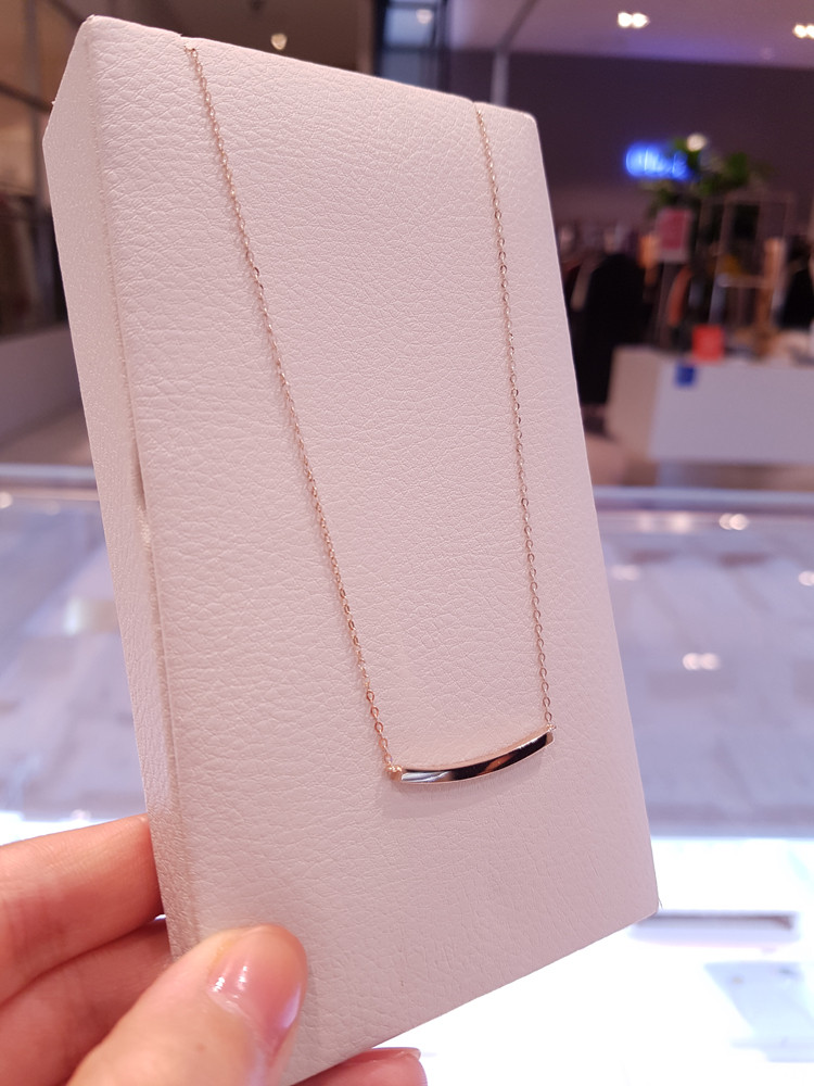 Muzzel Stick Bar Necklace omjn2806 14k Women 14k G