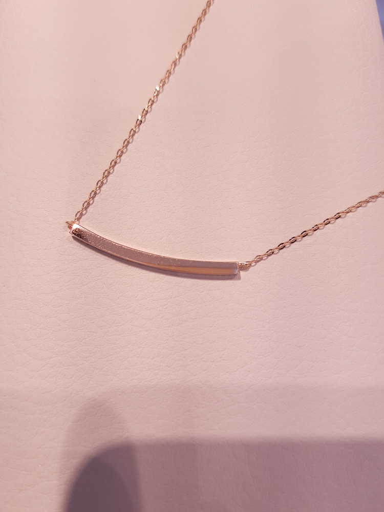 Muzzel Stick Bar Necklace omjn2806 14k Women 14k G