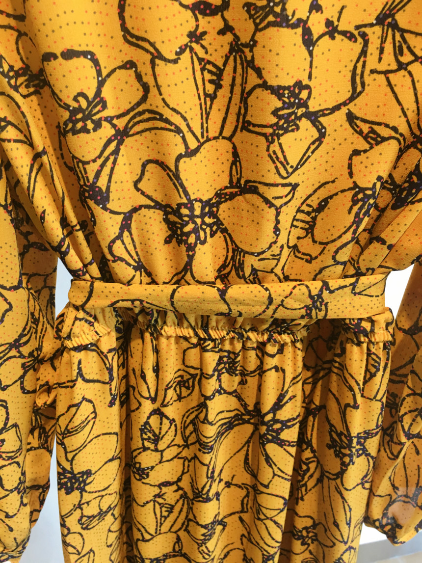 New Women Dress Flower Dress Modern style Layered 