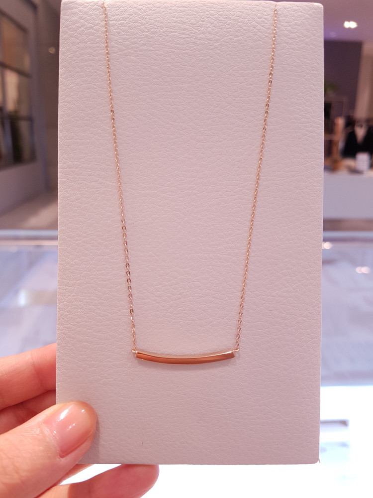 Muzzel Stick Bar Necklace omjn2806 14k Women 14k G