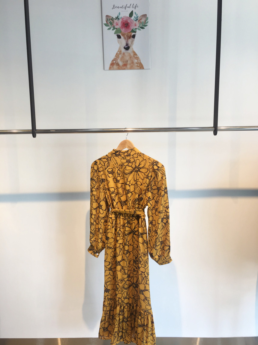 New Women Dress Flower Dress Modern style Layered 