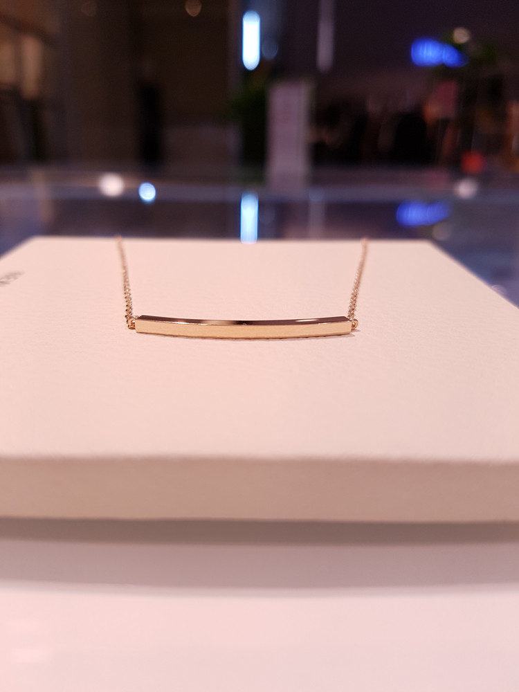 Muzzel Stick Bar Necklace omjn2806 14k Women 14k G