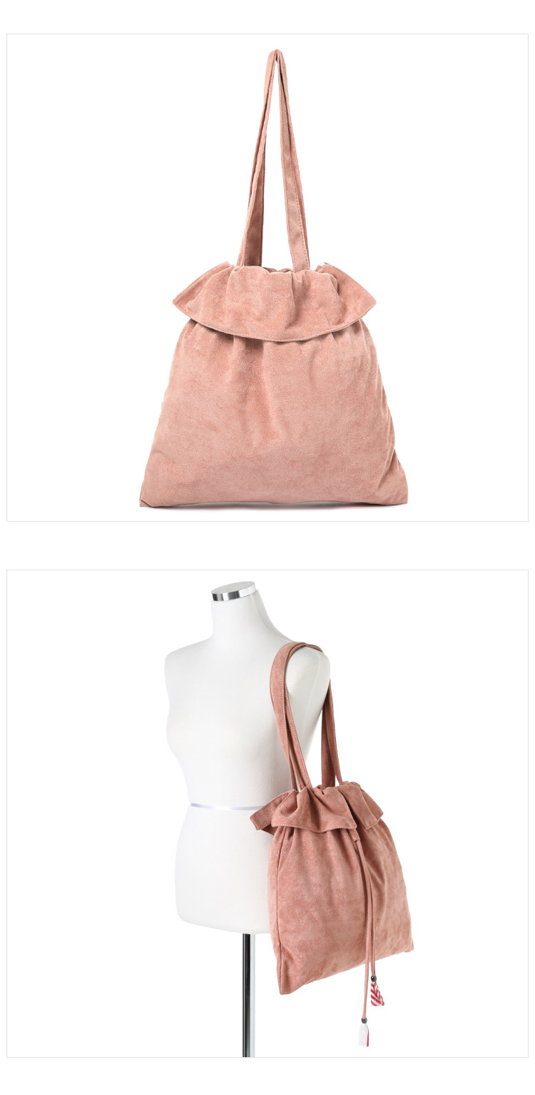 TOTE ECO SHOPPING TRAVEL Suede embroidered eco-bac