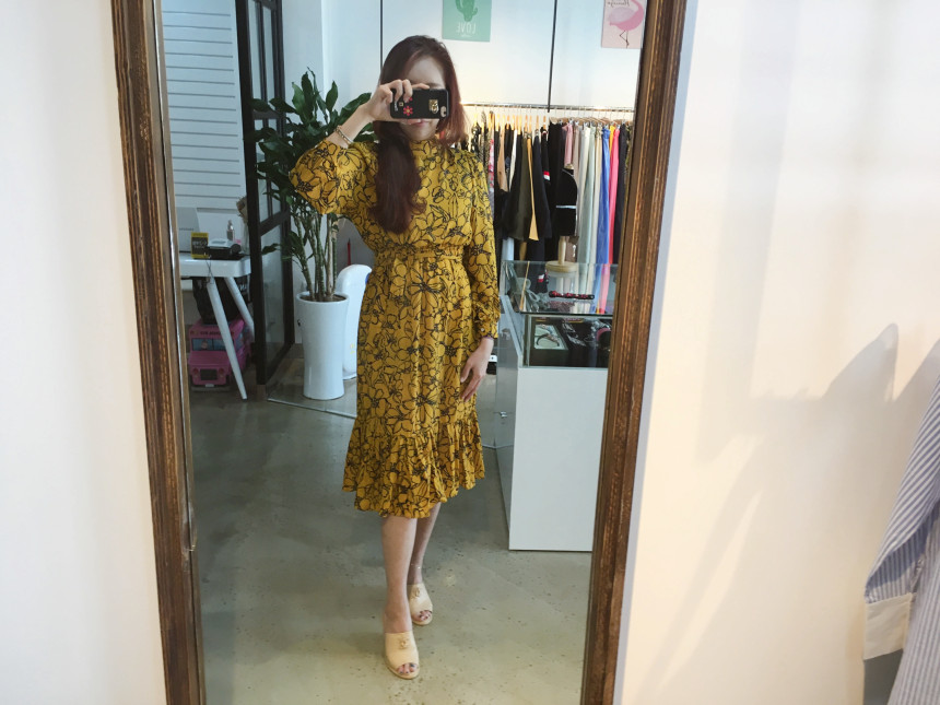 New Women Dress Flower Dress Modern style Layered 