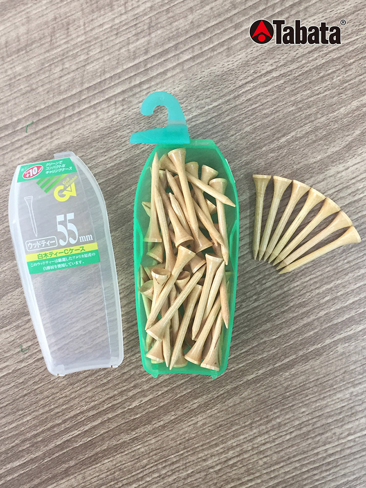 (지금사면 3500 won) 칠하지 않은 천연 원목 나무 골프티 40개/50개 GV-0511/0513