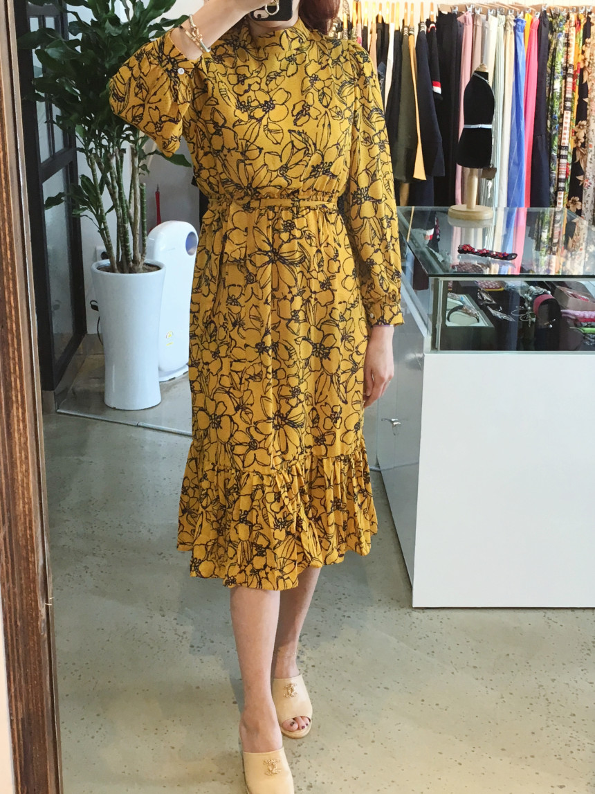 New Women Dress Flower Dress Modern style Layered 